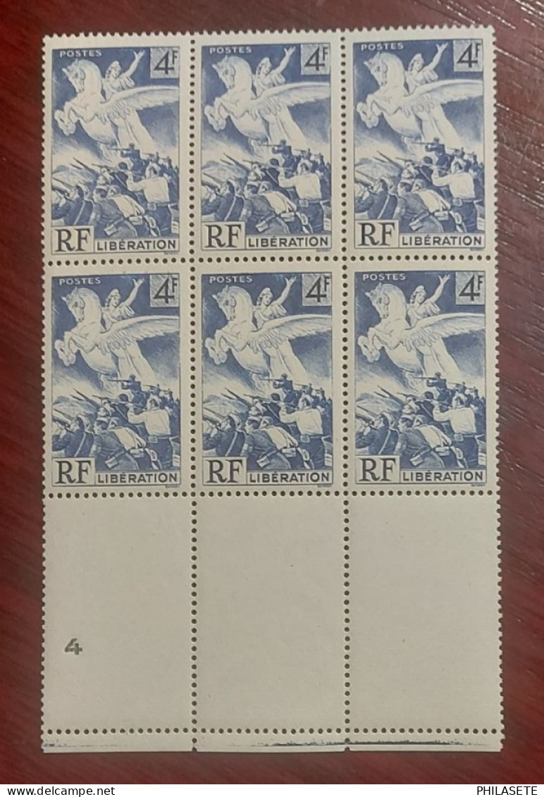 France 1 Bloc De 6 Timbres Neuf** YV N°   669  Libération - Neufs