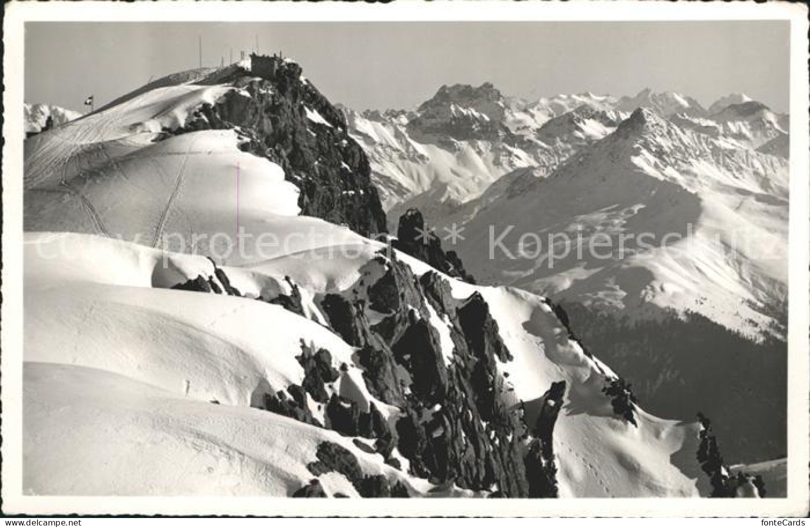 12036077 Weissfluhgipfel Mit Piz-Kesch Und Berninagruppe Weissfluh - Sonstige & Ohne Zuordnung