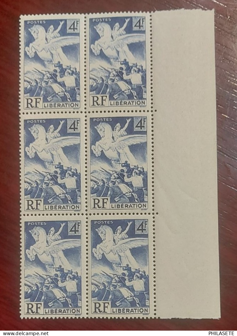 France 1 Bloc De 6 Timbres Neuf** YV N°   669  Libération - Nuevos