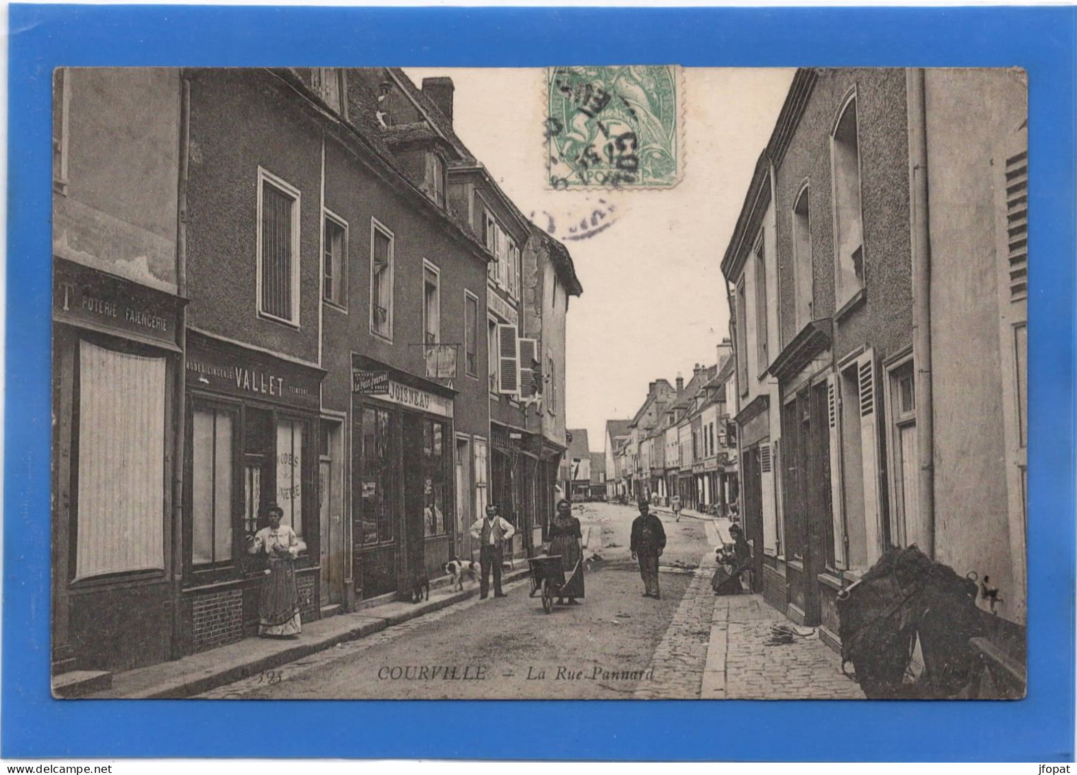 28 EURE ET LOIR - COURVILLE La Rue Pannard - Courville