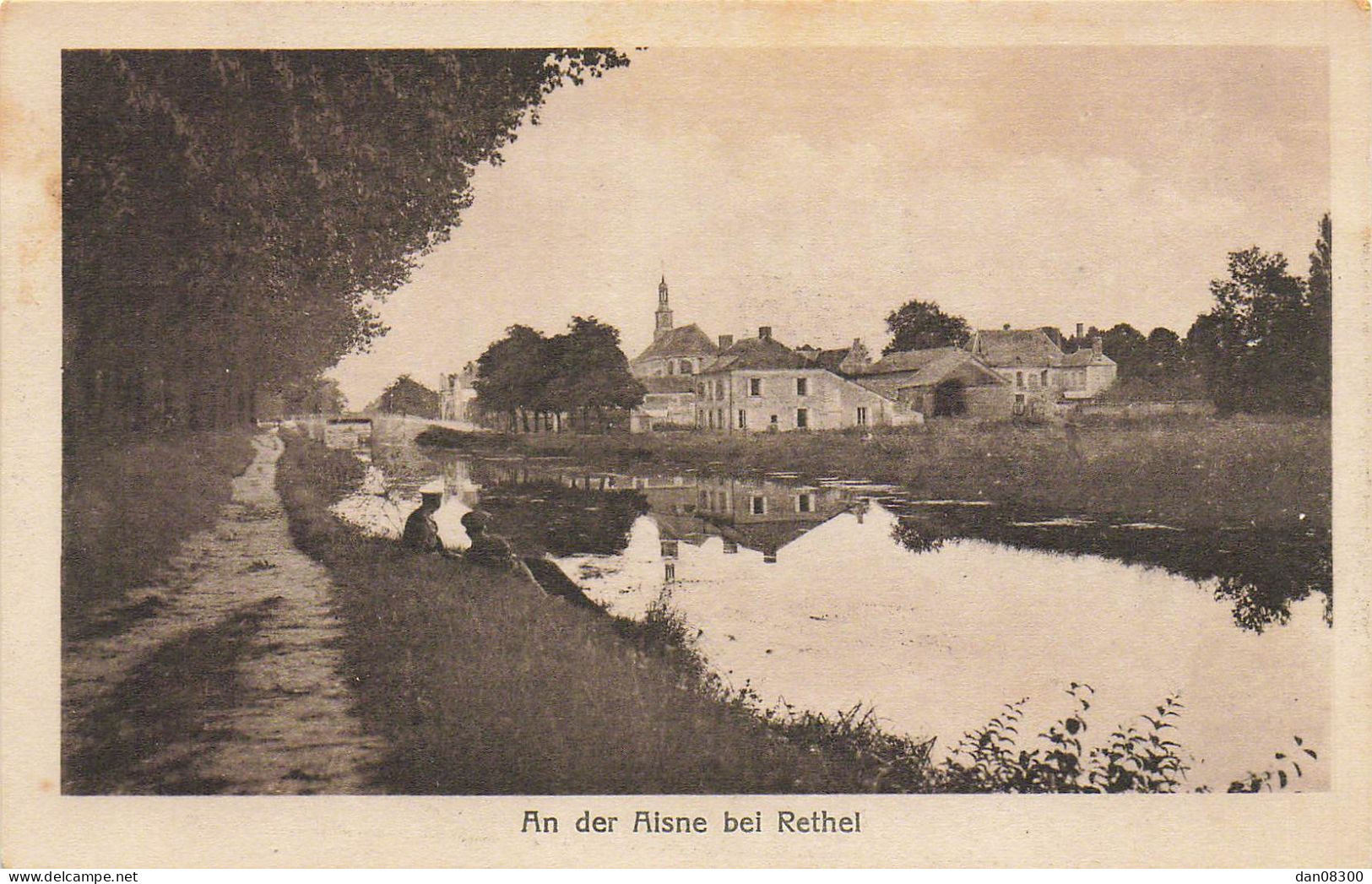 08 AN DER AISNE BEI RETHEL CARTE ALLEMANDE - Rethel