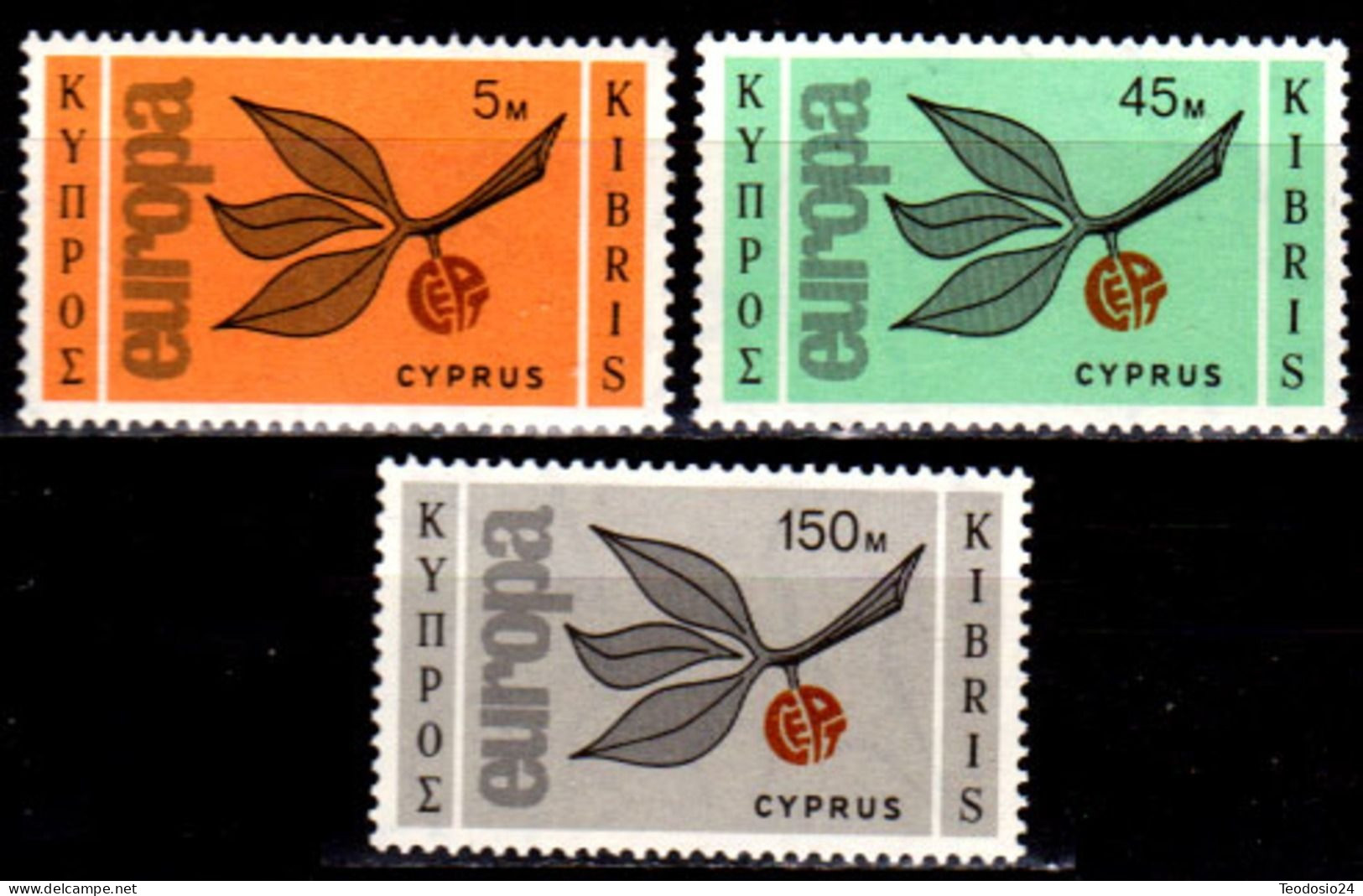 Chipre 1965 250/252 ** Europa - Nuovi