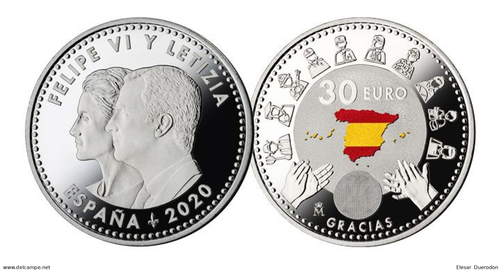 6 monedas de la FNMT canjeables por euros. Del año 2018 al 2023.