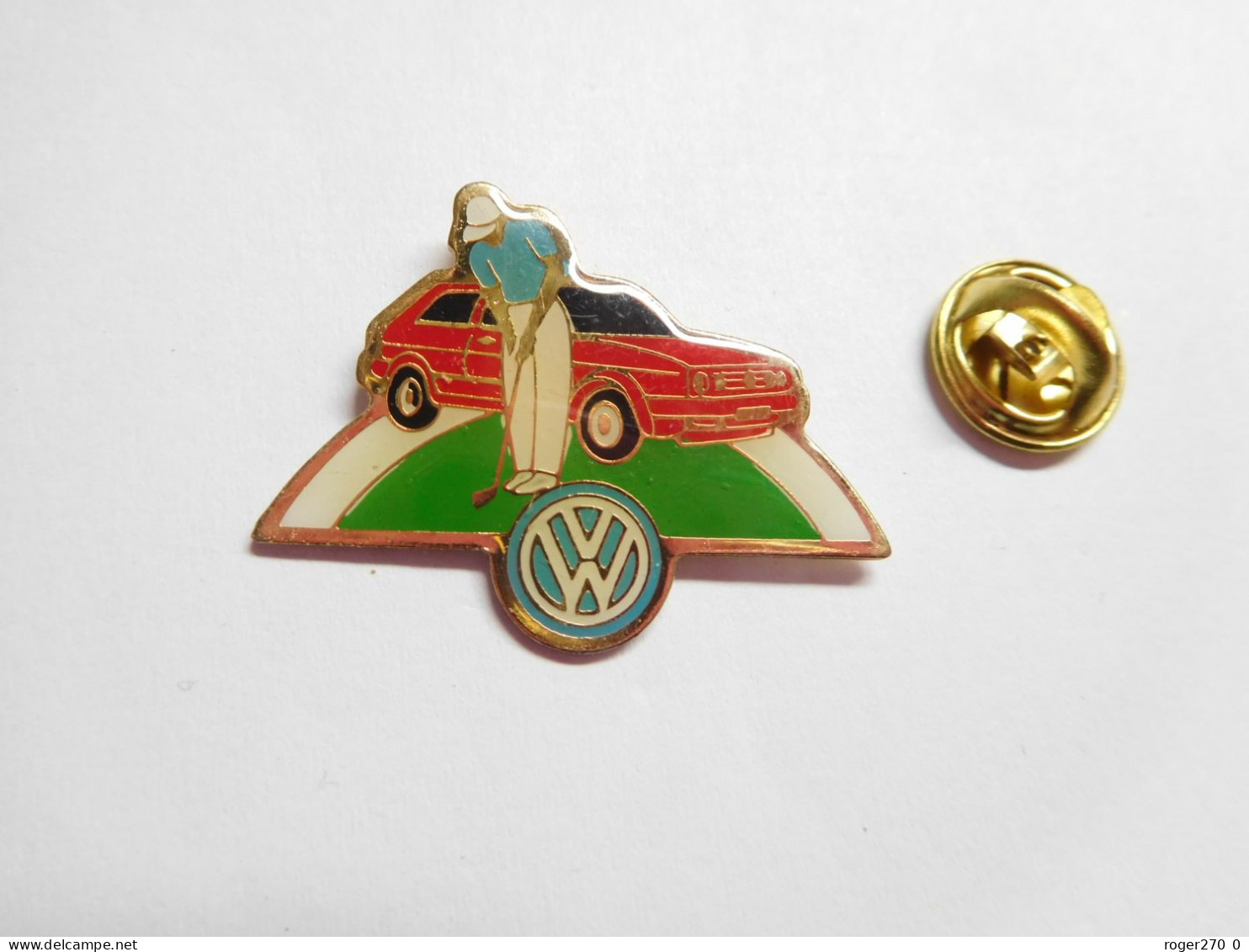 Beau Pin's , Auto VW VAG Volkswagen Golf , Golf , Verso Quadrillé - Volkswagen