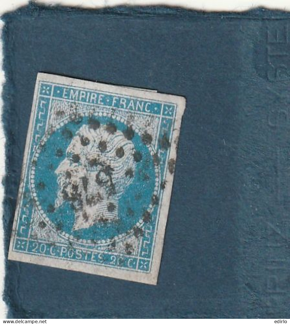 ///   FRANCE /// N° 14 Bleu 20cts  Bleu  578  CAEN - 1853-1860 Napoleon III