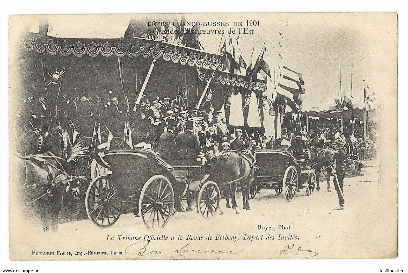 CPA 51 Fêtes FRANCO-RUSSES De 1901 - Grandes Manoeuvres De L' Est - La Tribune Officielle... - Autres & Non Classés