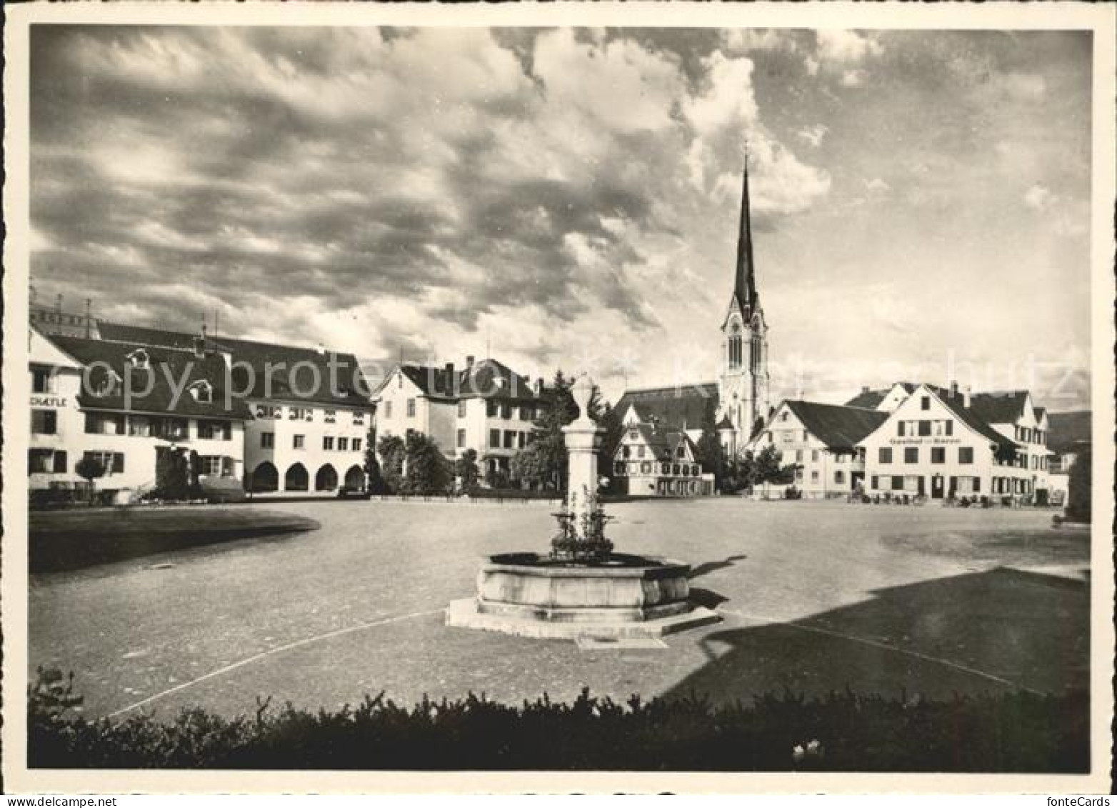 12029137 Amriswil TG Marktplatz Brunnen Kirche Amriswil TG - Autres & Non Classés