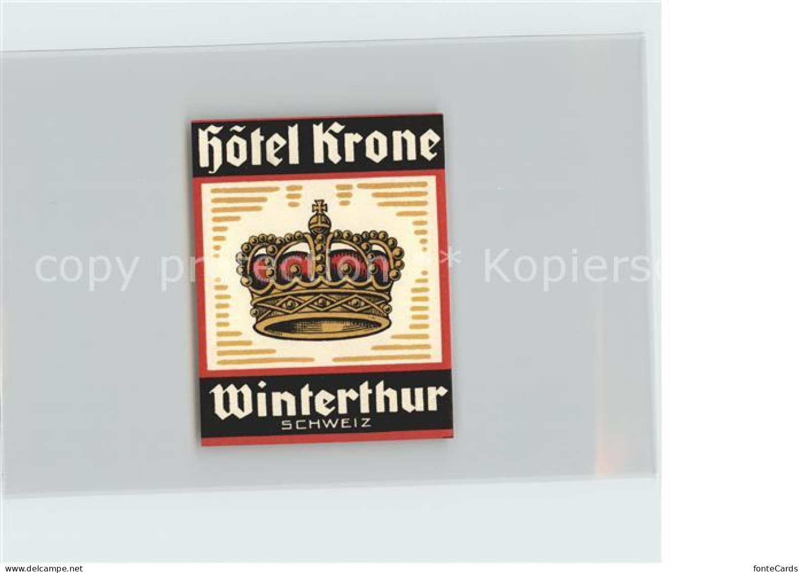 12028407 Winterthur Hotel Krone Winterthur - Sonstige & Ohne Zuordnung