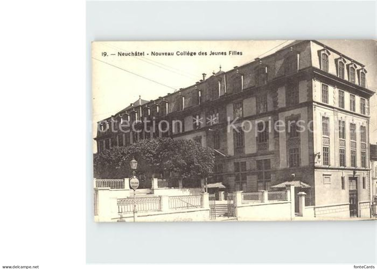 12026637 Neuchatel NE Nouveau College Des Jeunes Filles Neuchatel - Other & Unclassified