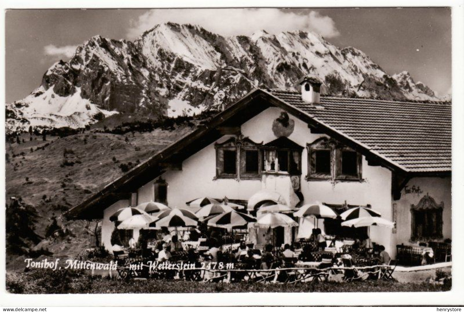 MITTENWALD : Tonibof, Mit Wetterstein (F7981) - Mittenwald