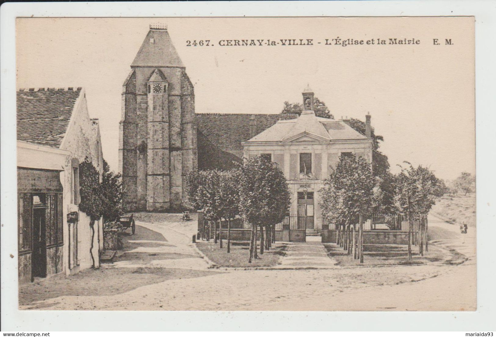 CERNAY LA VILLE - YVELINES - L'EGLISE ET LA MAIRIE - Cernay-la-Ville