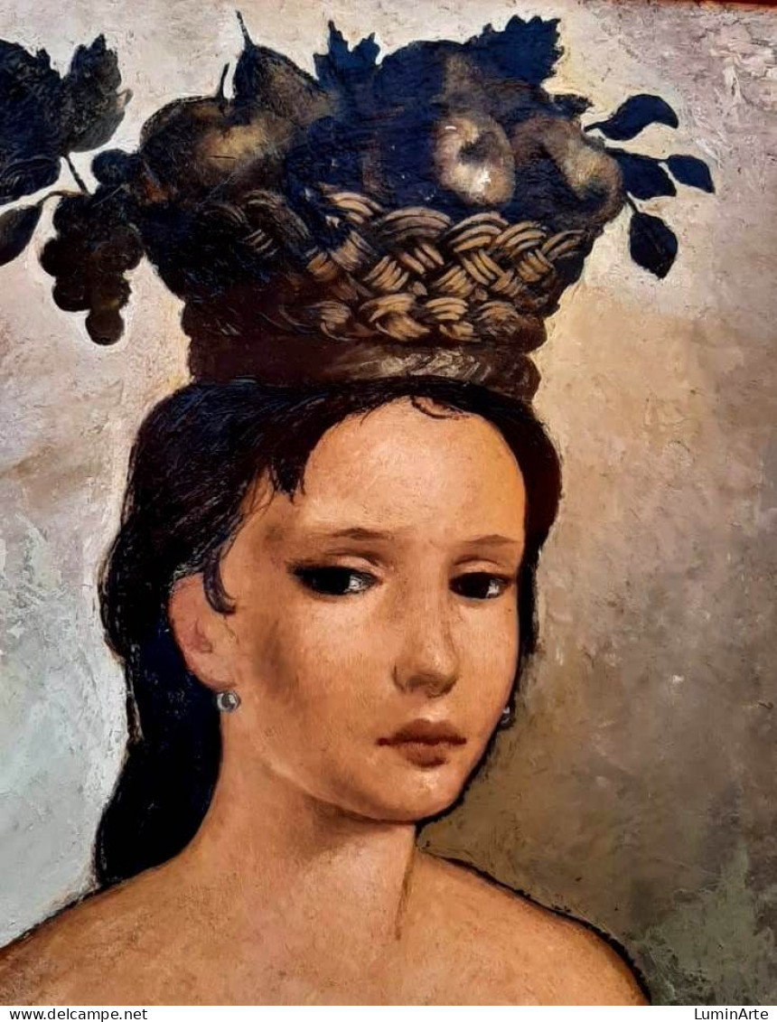 Ugo Lombardo (1922-2001) "Donna Umbra" - Oils