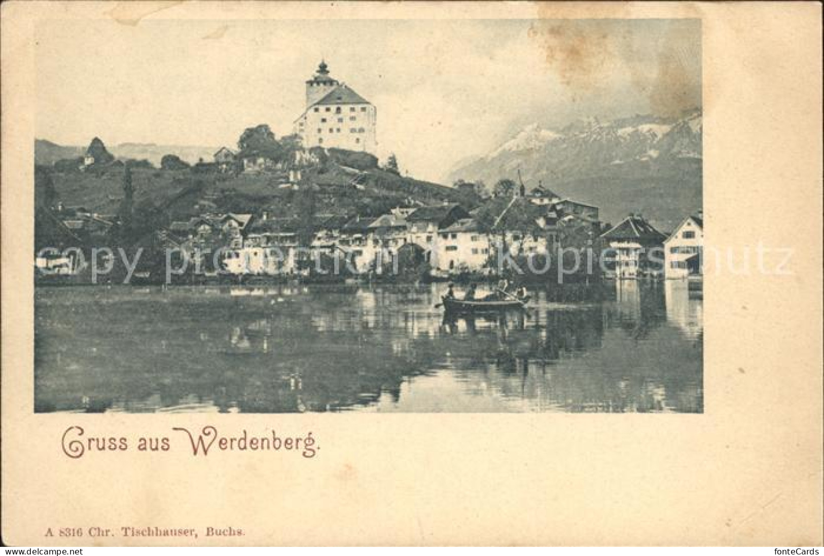 12024947 Werdenberg Schloss Am See Boot Werdenberg - Autres & Non Classés