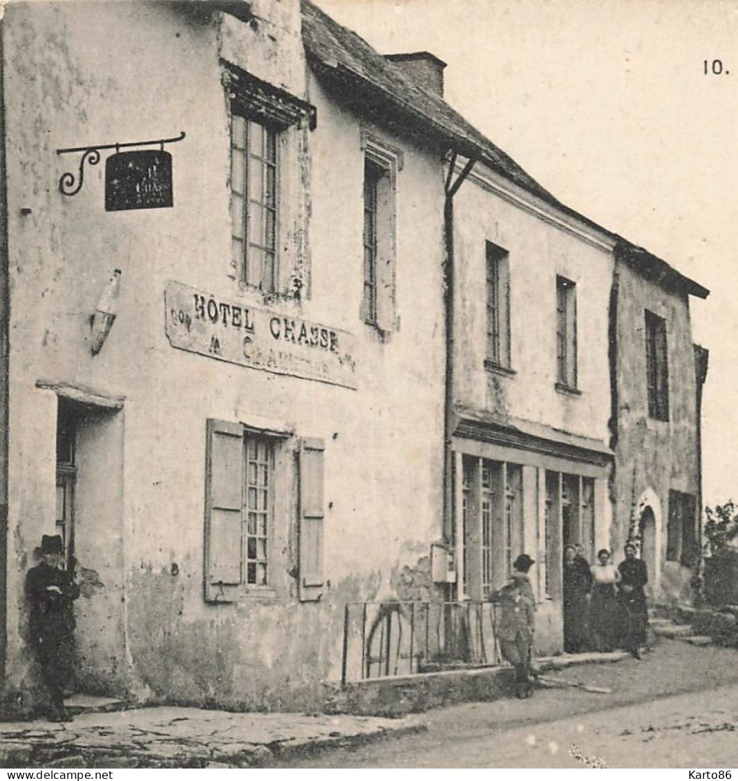 Pouillé * Débit De Tabac Tabacs TABAC , Place De L'église * Hôtel CHASSE * Villageois - Autres & Non Classés