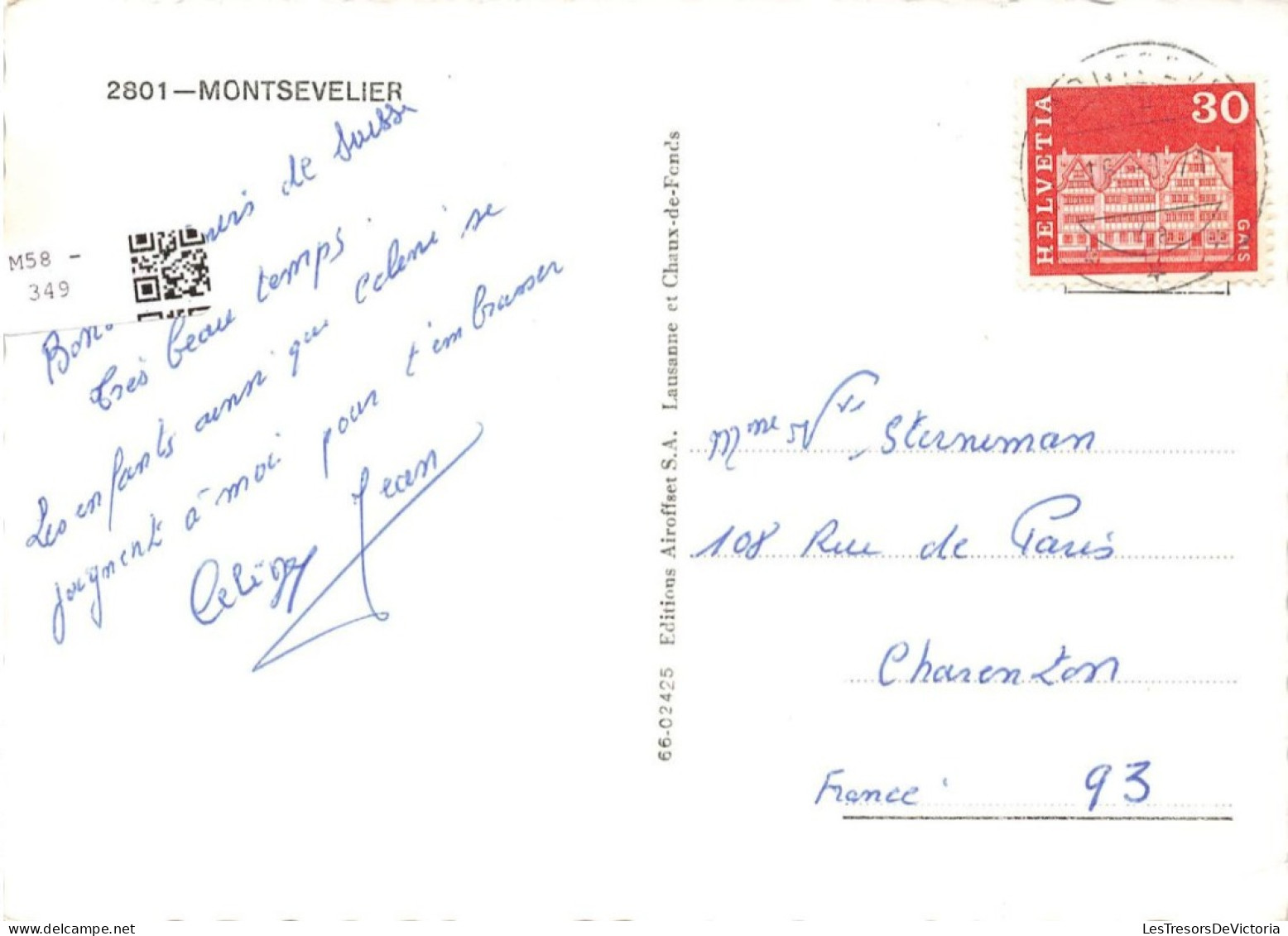 SUISSE - Montsevelier - Vue Sur Une Partie De La Ville - Vue D'ensemble - Carte Postale - Other & Unclassified