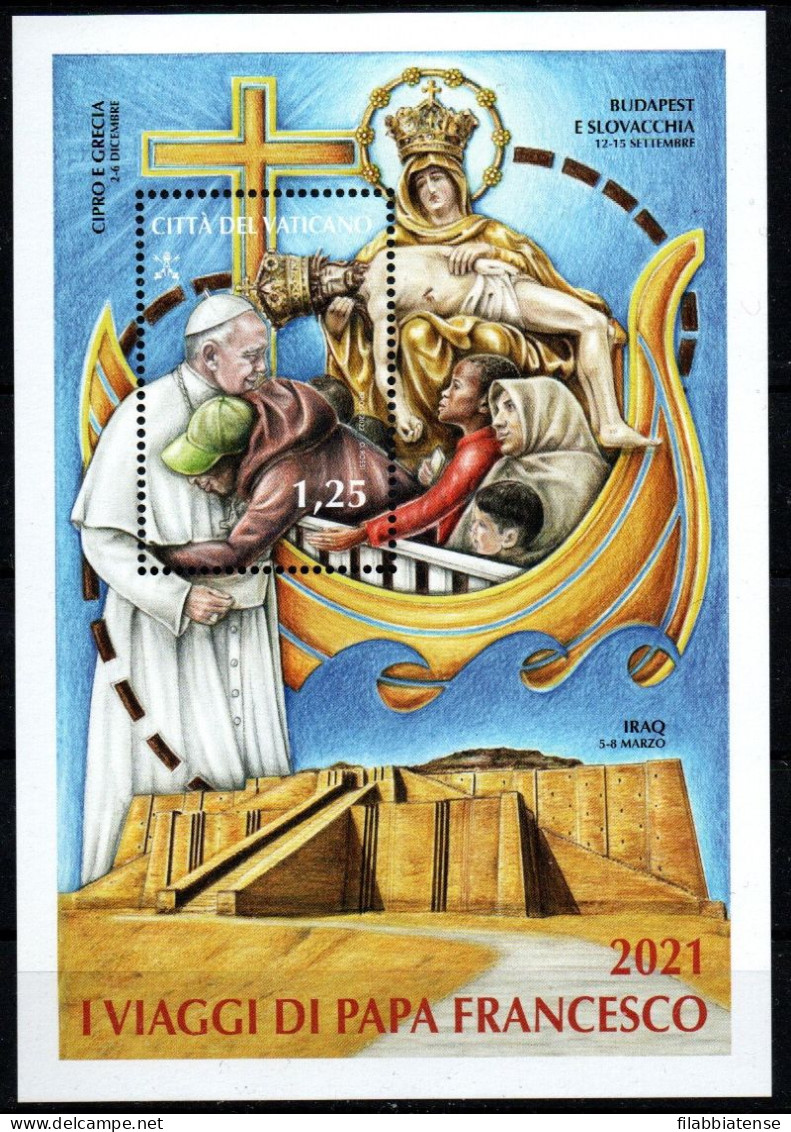 2022 - Vaticano BF 116 Viaggi  +++++++++ - Unused Stamps