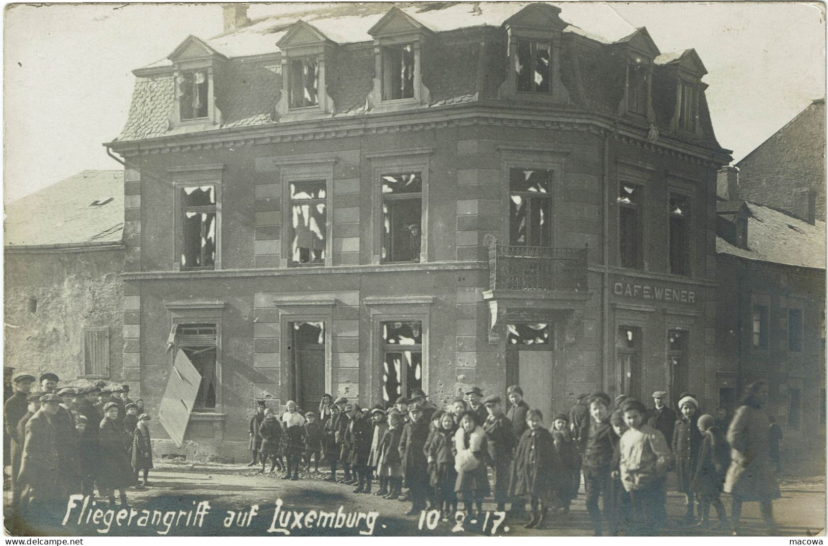 Luxembourg Fliegerangriff 1917 (Wirol) - Luxemburg - Town
