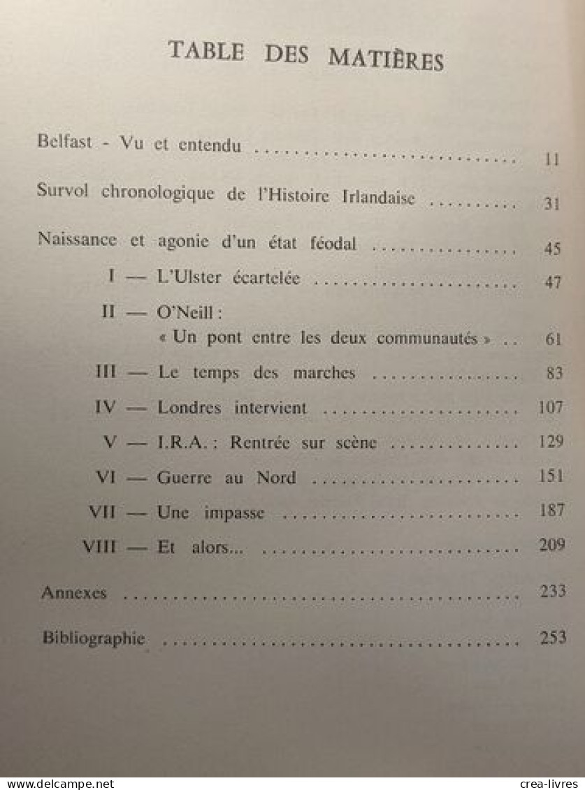 Dossier Irlande Du Nord - Andere & Zonder Classificatie