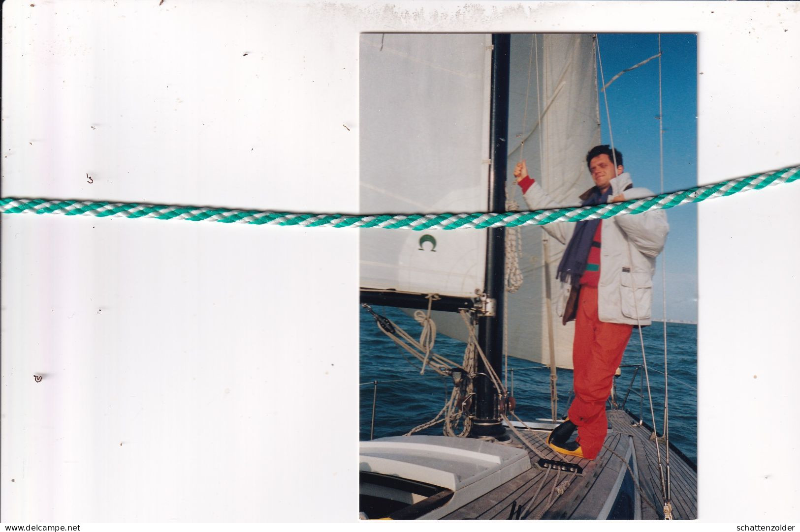 Guibert Reynders, 1962, 1992. Foto Zeilboot - Overlijden