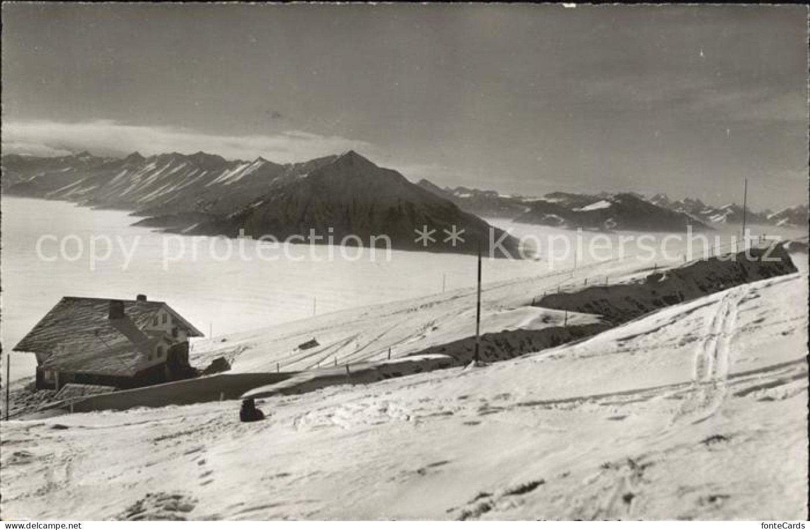 12022717 Beatenberg Berghaus Niederhorn Niesenkette Nebelmeer Beatenberg - Sonstige & Ohne Zuordnung