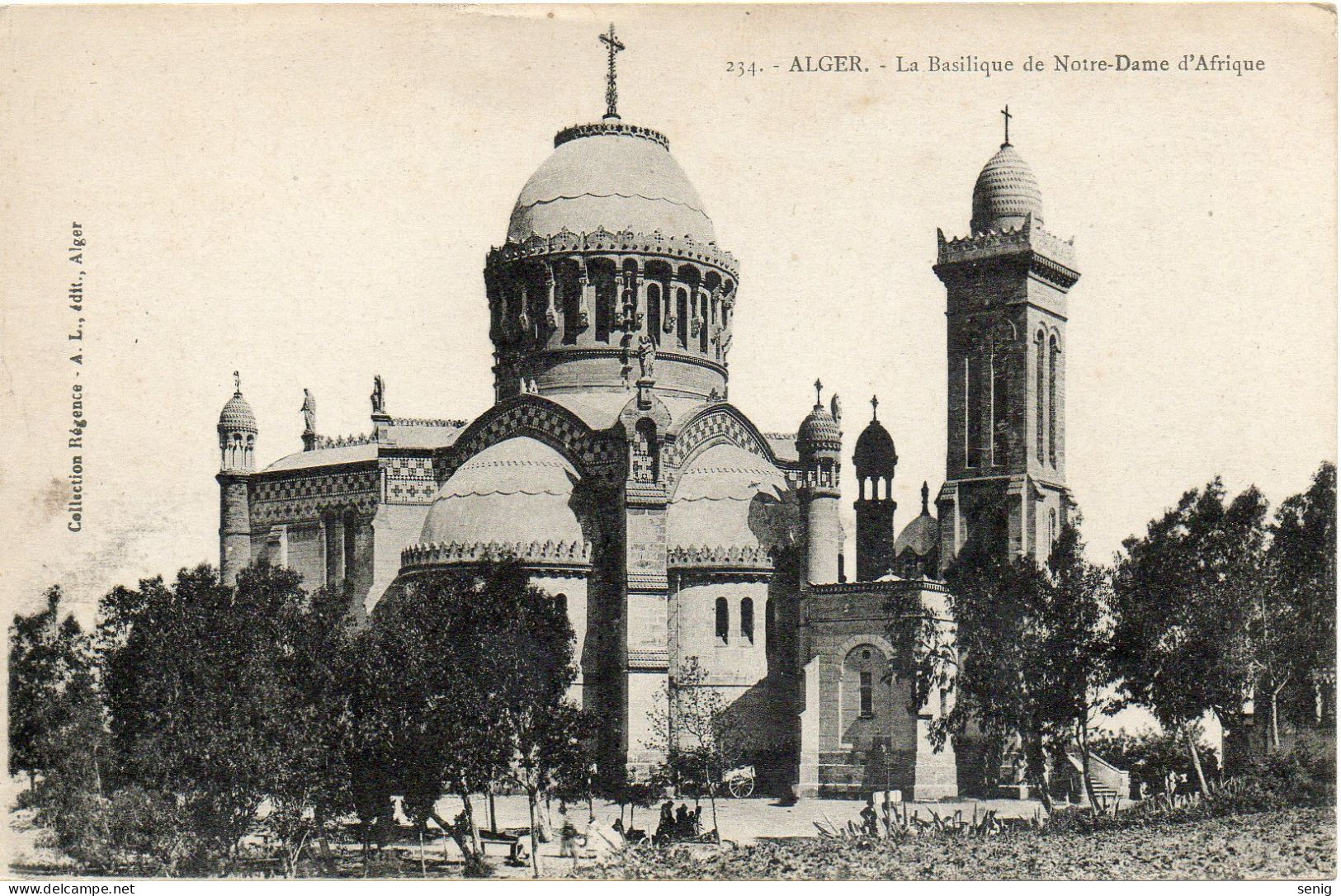 ALGERIE - ALGER - 234 - La Basilique De Notre Dame D'Afrique - Collection Régence A.L. édit. Alger (Leroux) - - Algiers