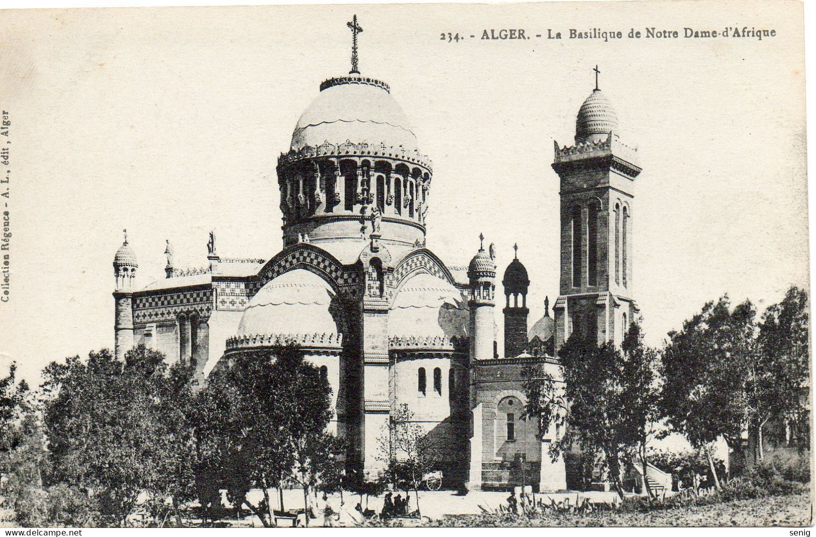 ALGERIE - ALGER - 234 - La Basilique De Notre Dame D'Afrique - Collection Régence A.L. édit. Alger (Leroux) - - Alger