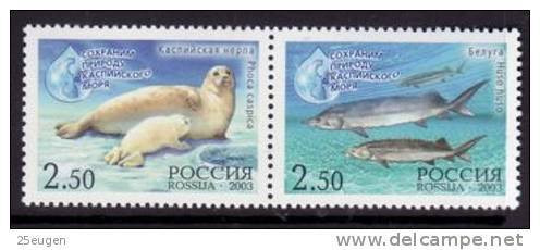 RUSSIA 2003  MICHEL NO:1118-9  MNH - Unused Stamps