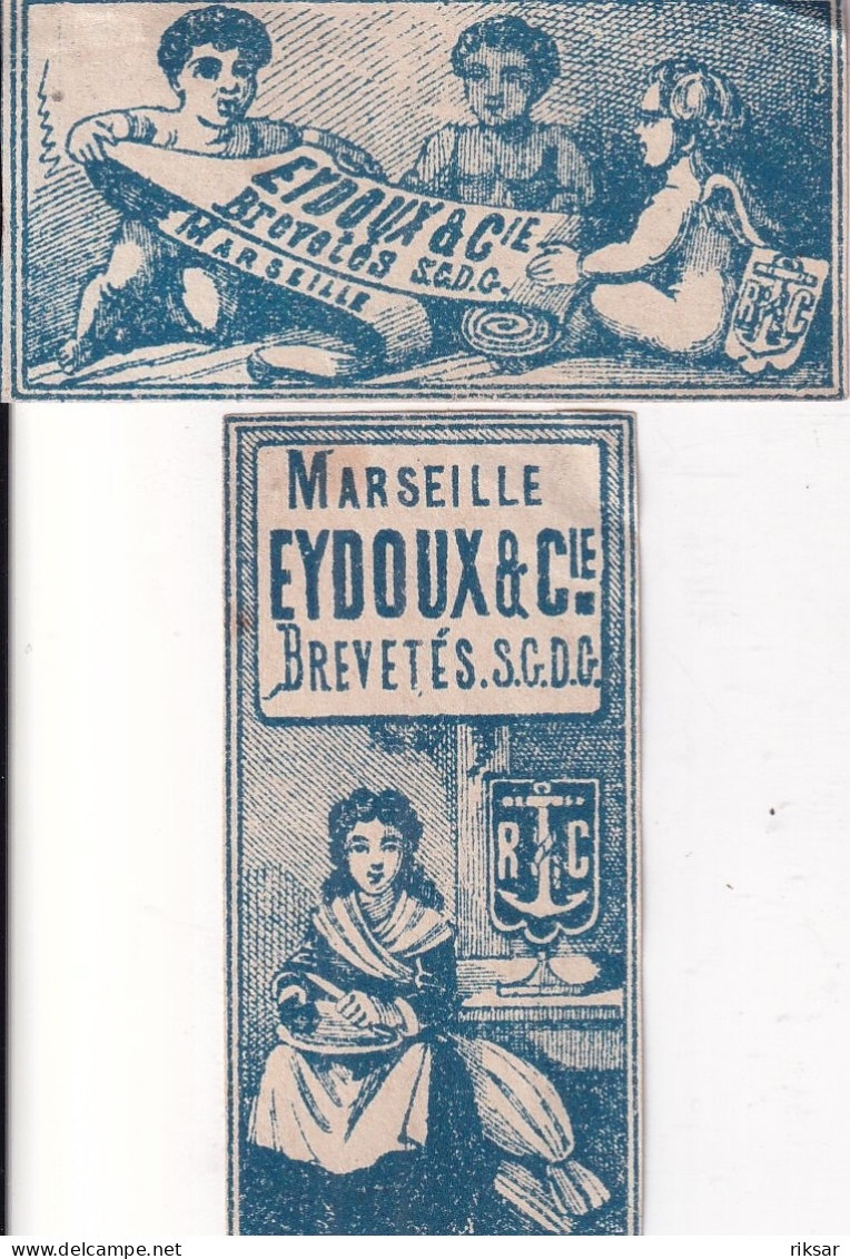 ETIQUETTE D ALLUMETTE(EYDOUX) MARSEILLE(2 PIECES) - Boites D'allumettes - Etiquettes