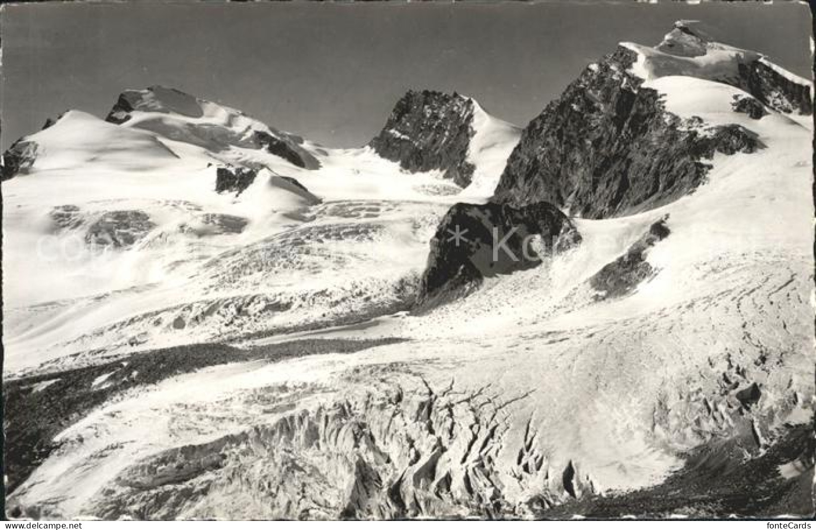 12018827 Saas-Fee Strahlhorn Adlerpass Rimpfischhorn Allalinhorn Walliser Alpen  - Altri & Non Classificati