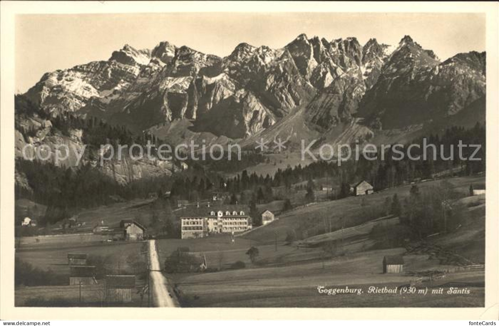 12018647 Rietbad Panorama Mit Saentiskette Appenzeller Alpen Nesslau - Sonstige & Ohne Zuordnung