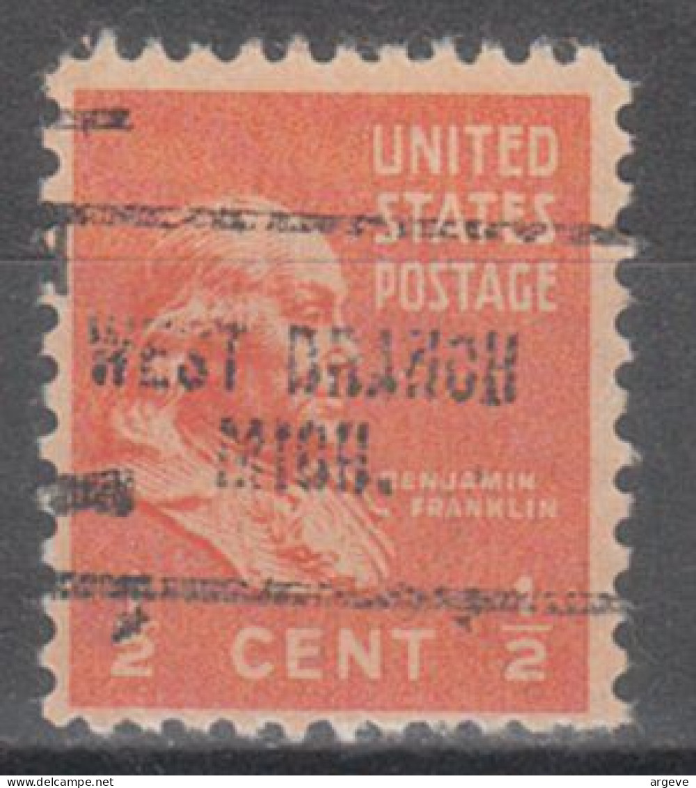 USA Precancel Vorausentwertungen Preo Locals Michigan, West Branch  704 - Precancels