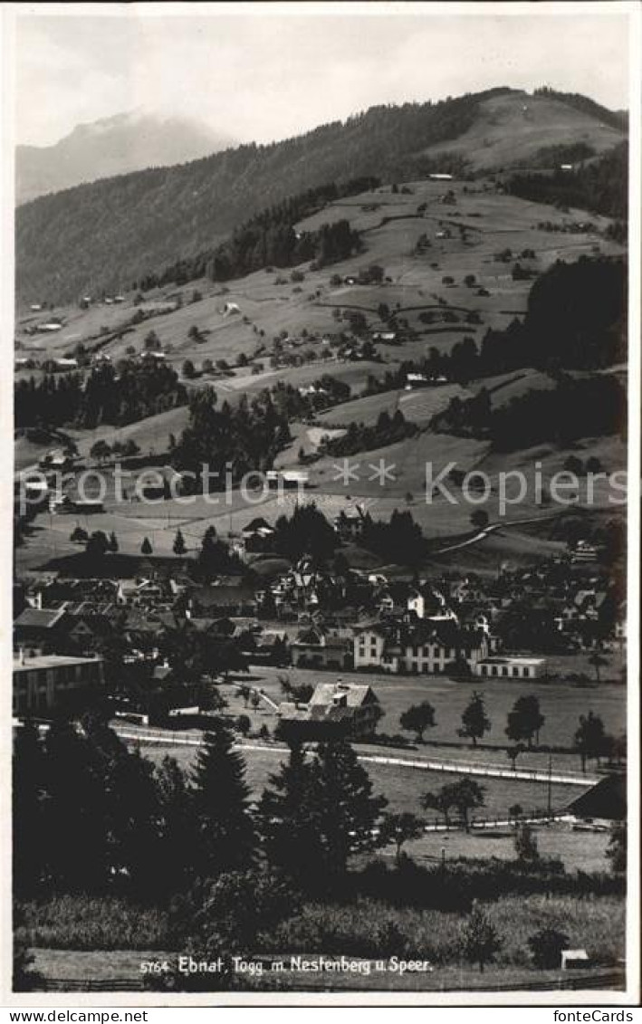 12018547 Ebnat-Kappel Panorama Mit Nestenberg Und Speer Ebnat-Kappel - Other & Unclassified