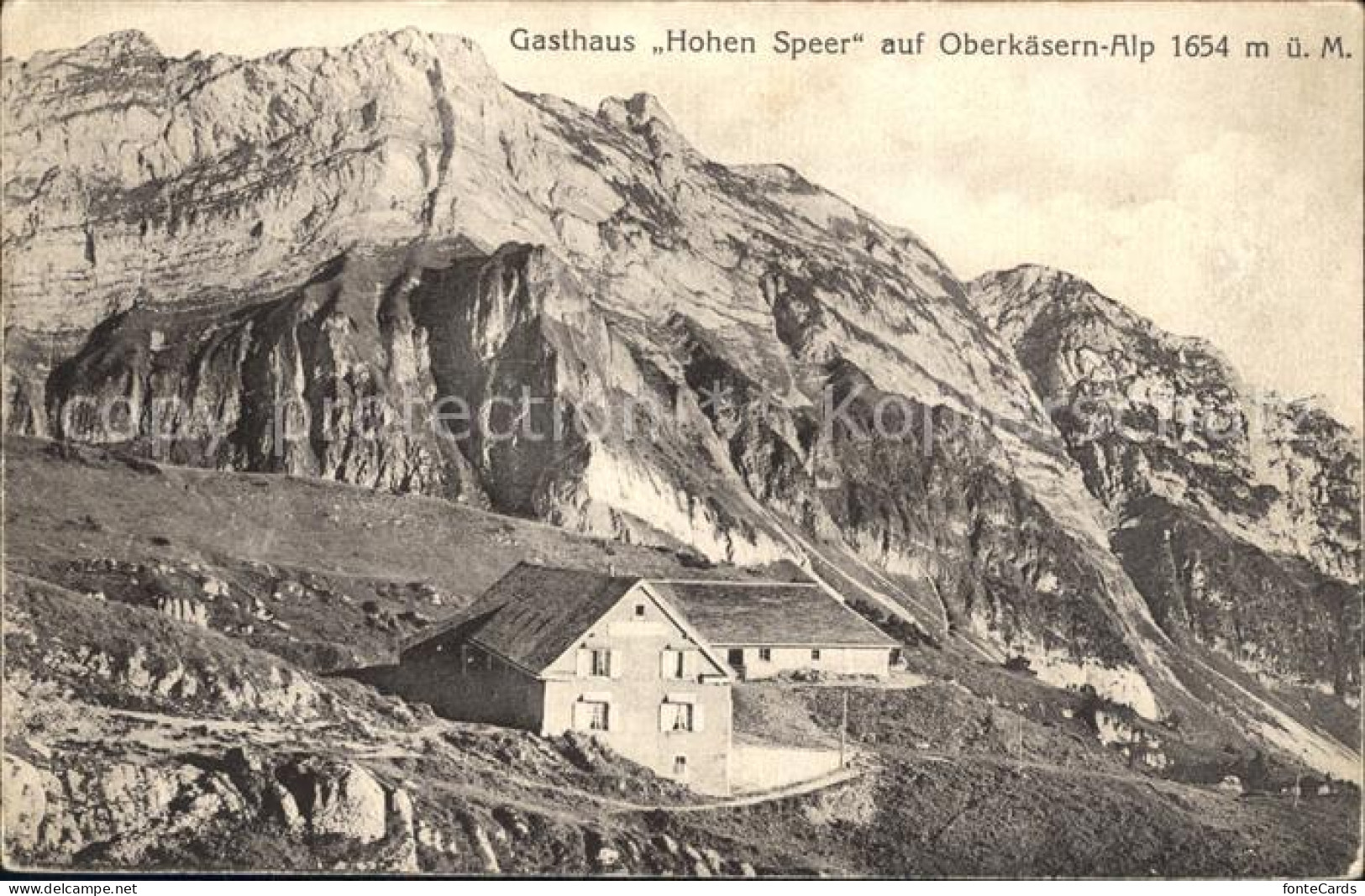 12018427 Weesen SG Gasthaus Hohen Speer Oberkaesernalp Appenzeller Alpen Weesen - Sonstige & Ohne Zuordnung