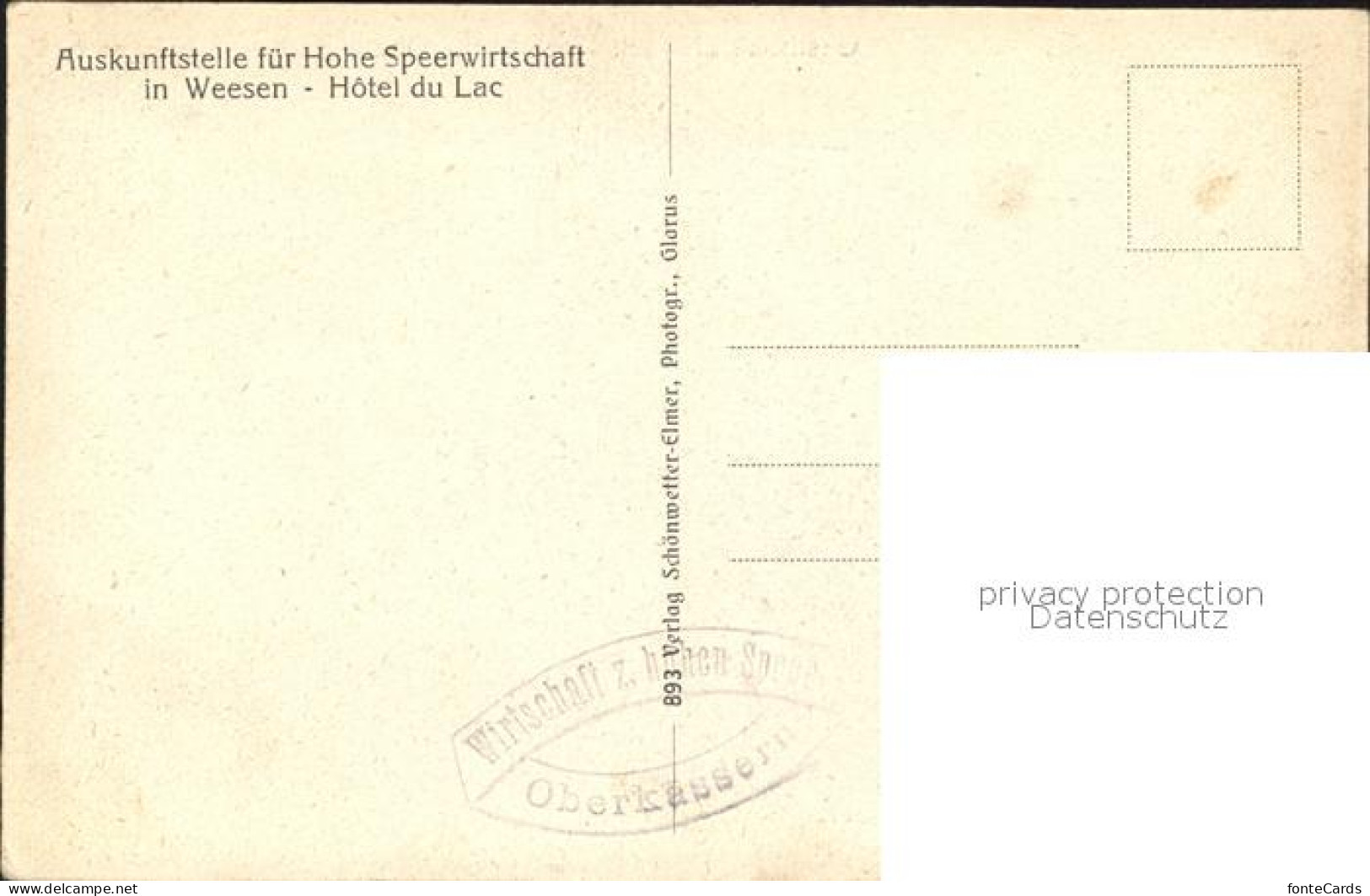 12018427 Weesen SG Gasthaus Hohen Speer Oberkaesernalp Appenzeller Alpen Weesen - Other & Unclassified