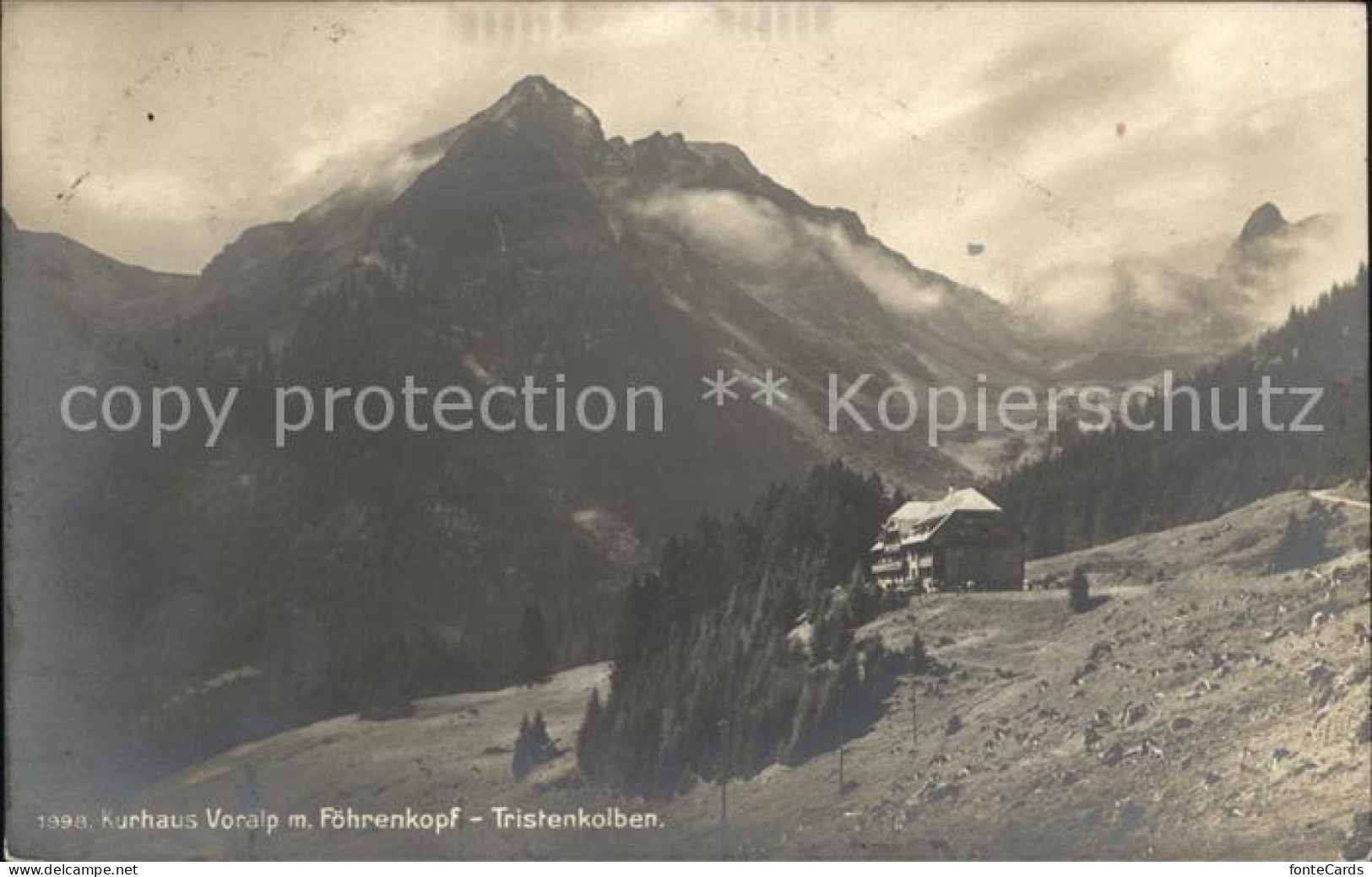 12016447 Grabs SG Kurhaus Voralp Mit Foehrenkopf Tristenkolben Alpenpanorama Gra - Sonstige & Ohne Zuordnung