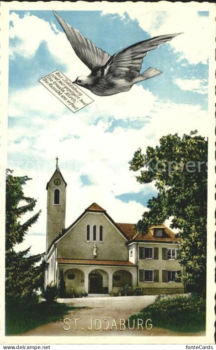 12016437 Gaehwil St Iddaburg Wallfahrtskirche Briefschwalbe Alte Toggenburg Gaeh - Sonstige & Ohne Zuordnung