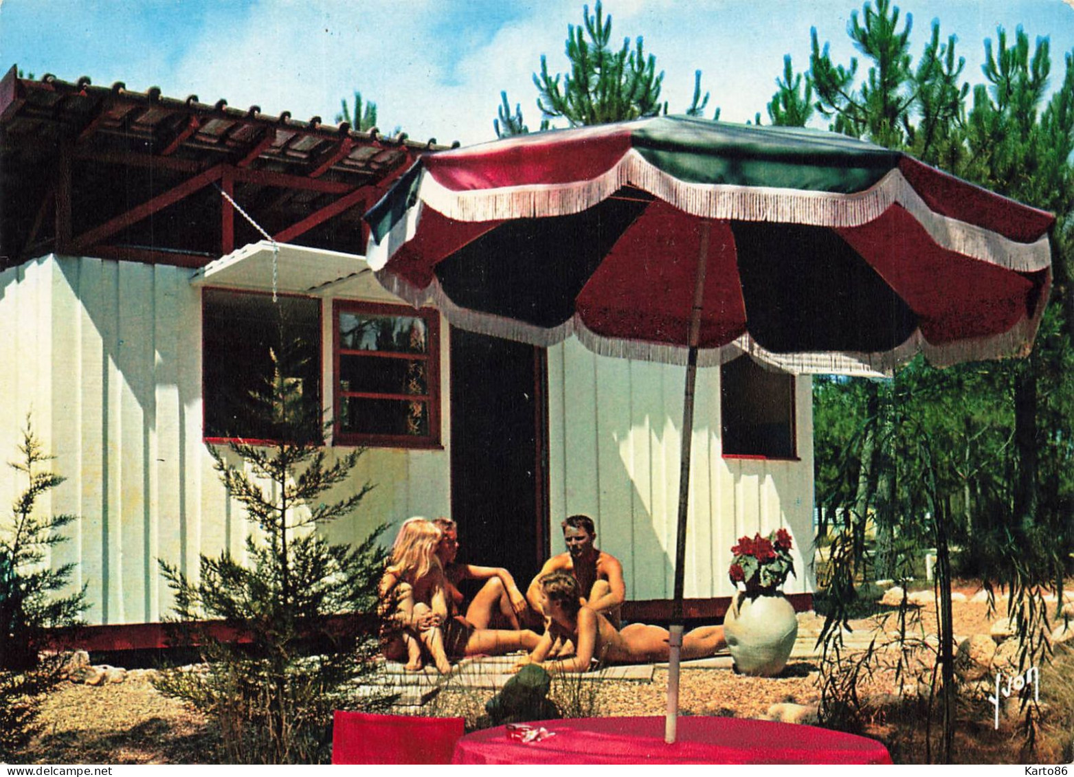 Nu Curiosa * Naturiste Naturisme * Montalivet Centre Hélio Marin Bungalow * Enfants Femme Seins Nus Nude Nue érotique - Autres & Non Classés