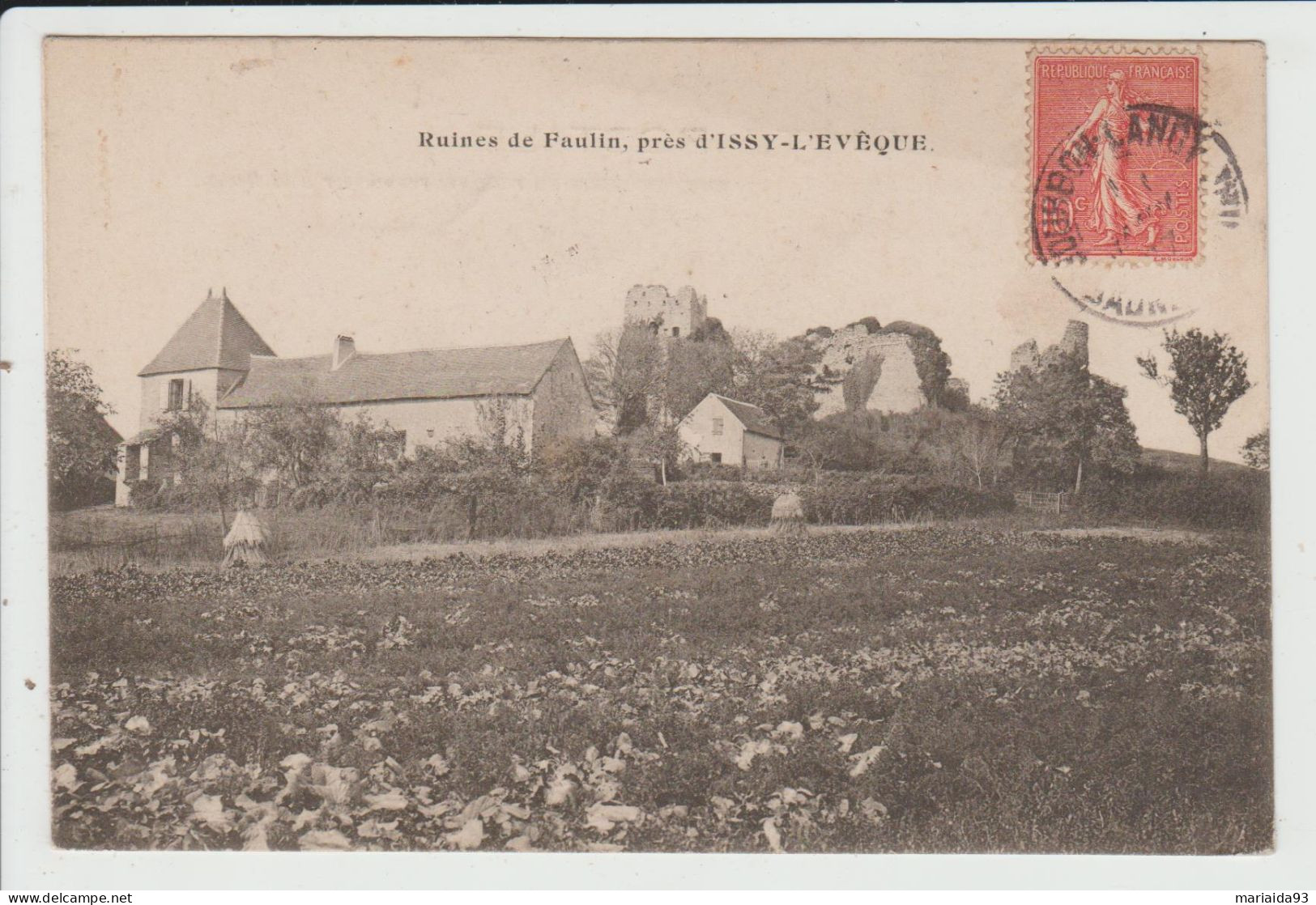 LICHERES SUR YONNE - YONNE - RUINES DE FAULIN PRES D'ISSY L'EVEQUE - Other & Unclassified