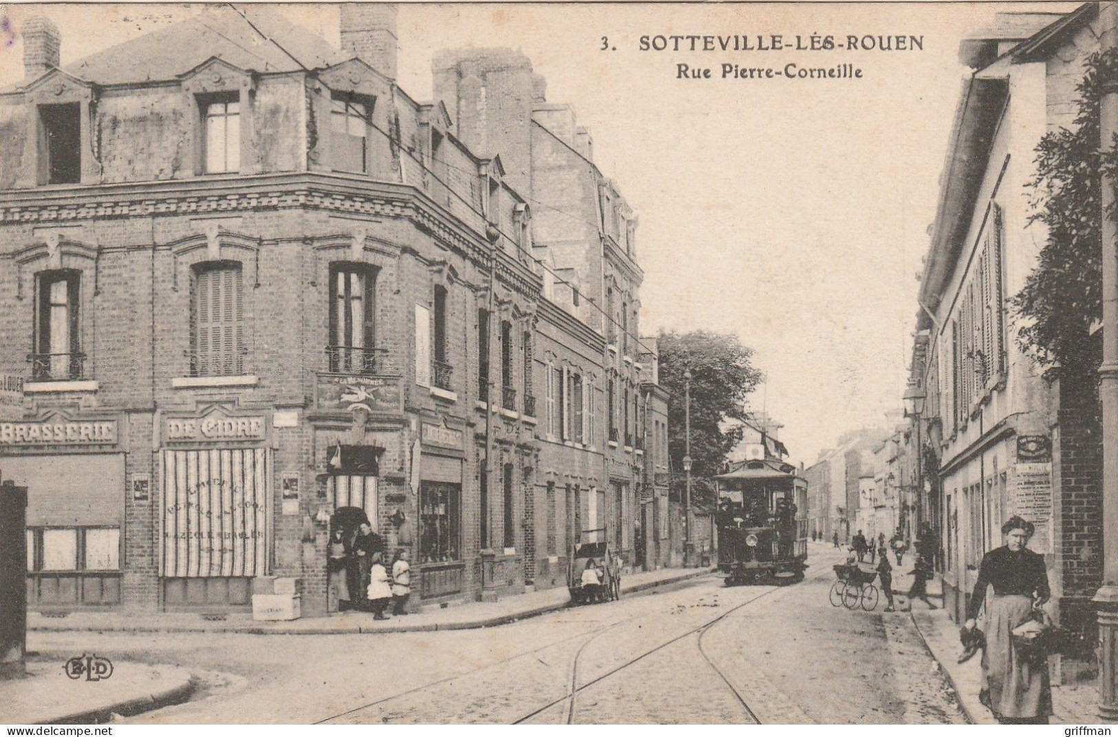 SOTTEVILLE LES ROUEN RUE PIERRE CORNEILLE 1921 TBE - Sotteville Les Rouen