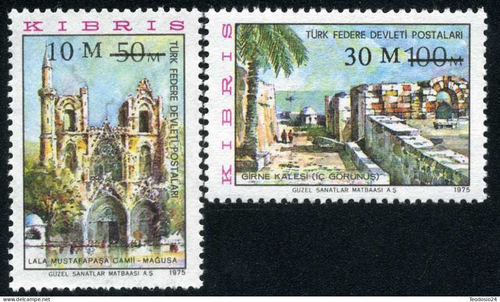 Chipre Turco 1976  - 18/19 - Sellos De 1975 Monumentos Paisajes ** - Ungebraucht