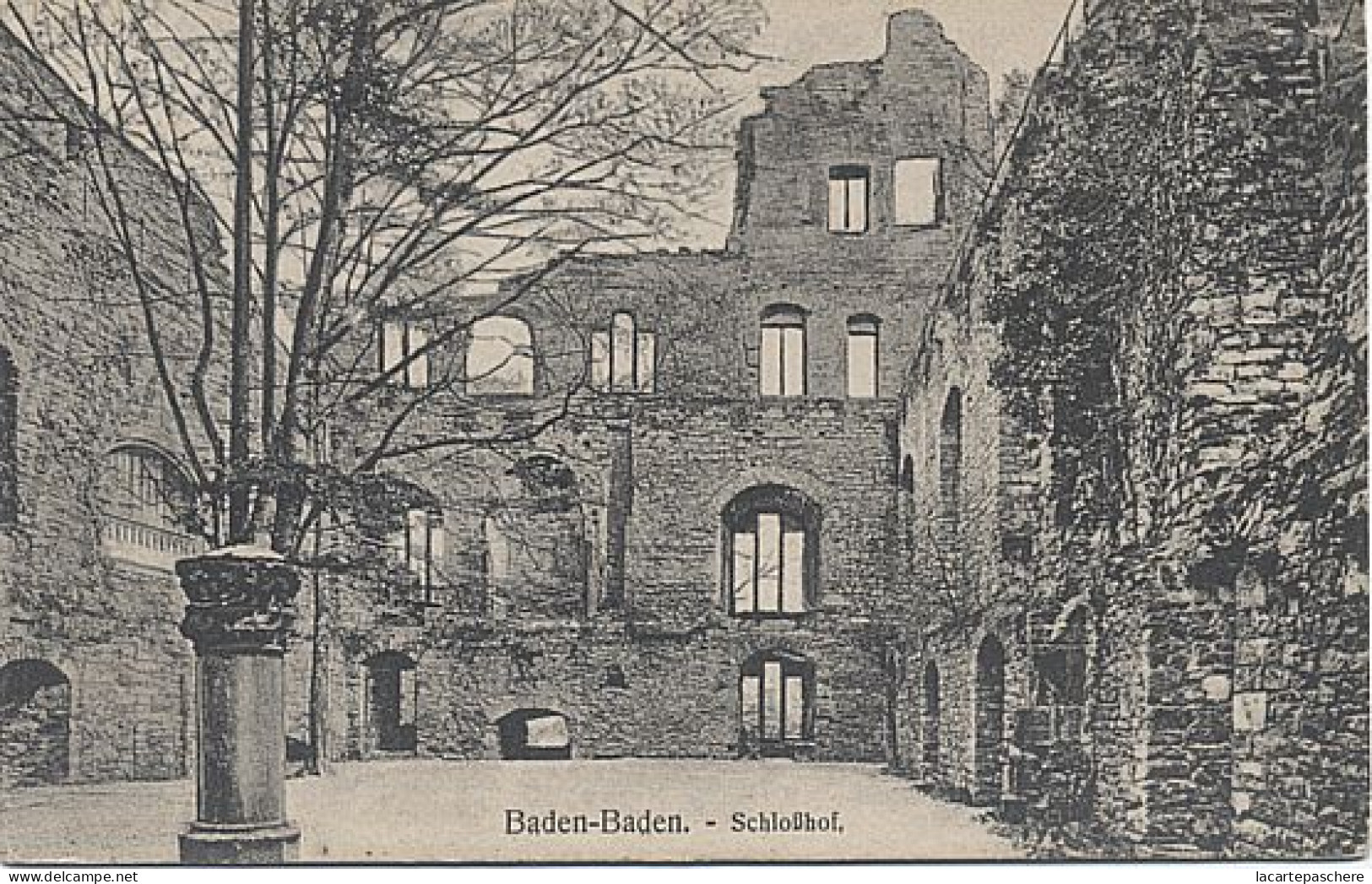 E1374 BADEN BADEN SCHLOSSOF - Baden-Baden