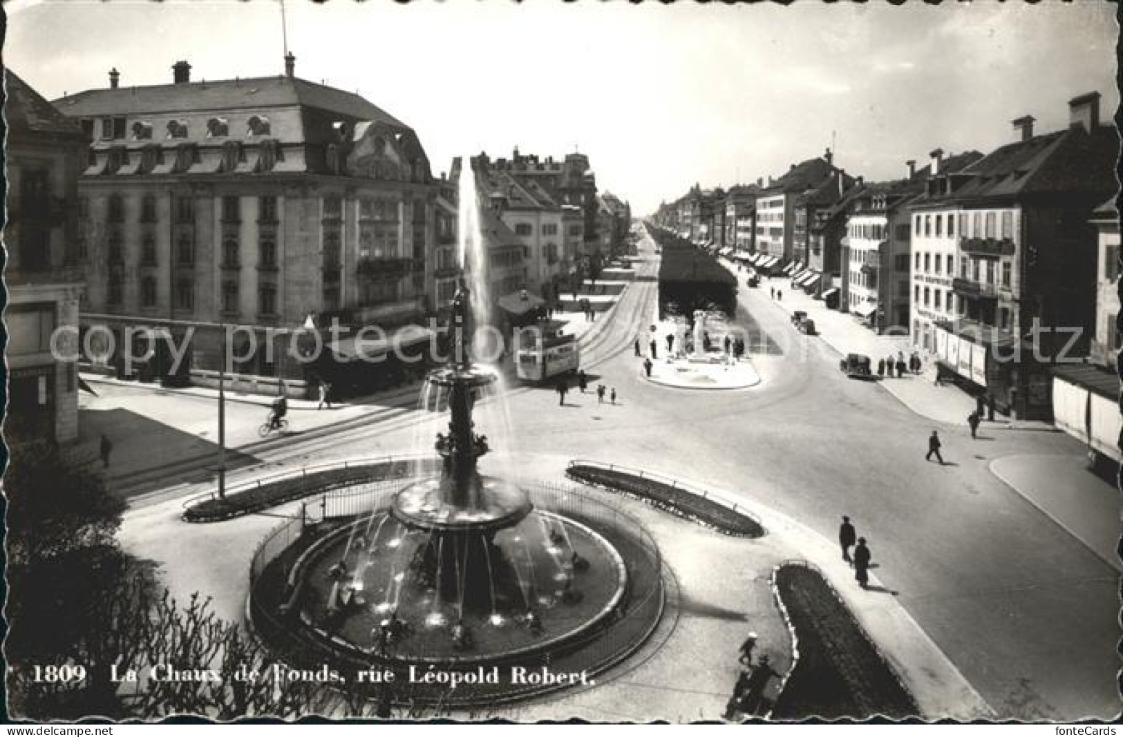 12015047 La Chaux-de-Fonds Fontaine Monumentale Rue Leopold Robert La Chaux-de-F - Sonstige & Ohne Zuordnung