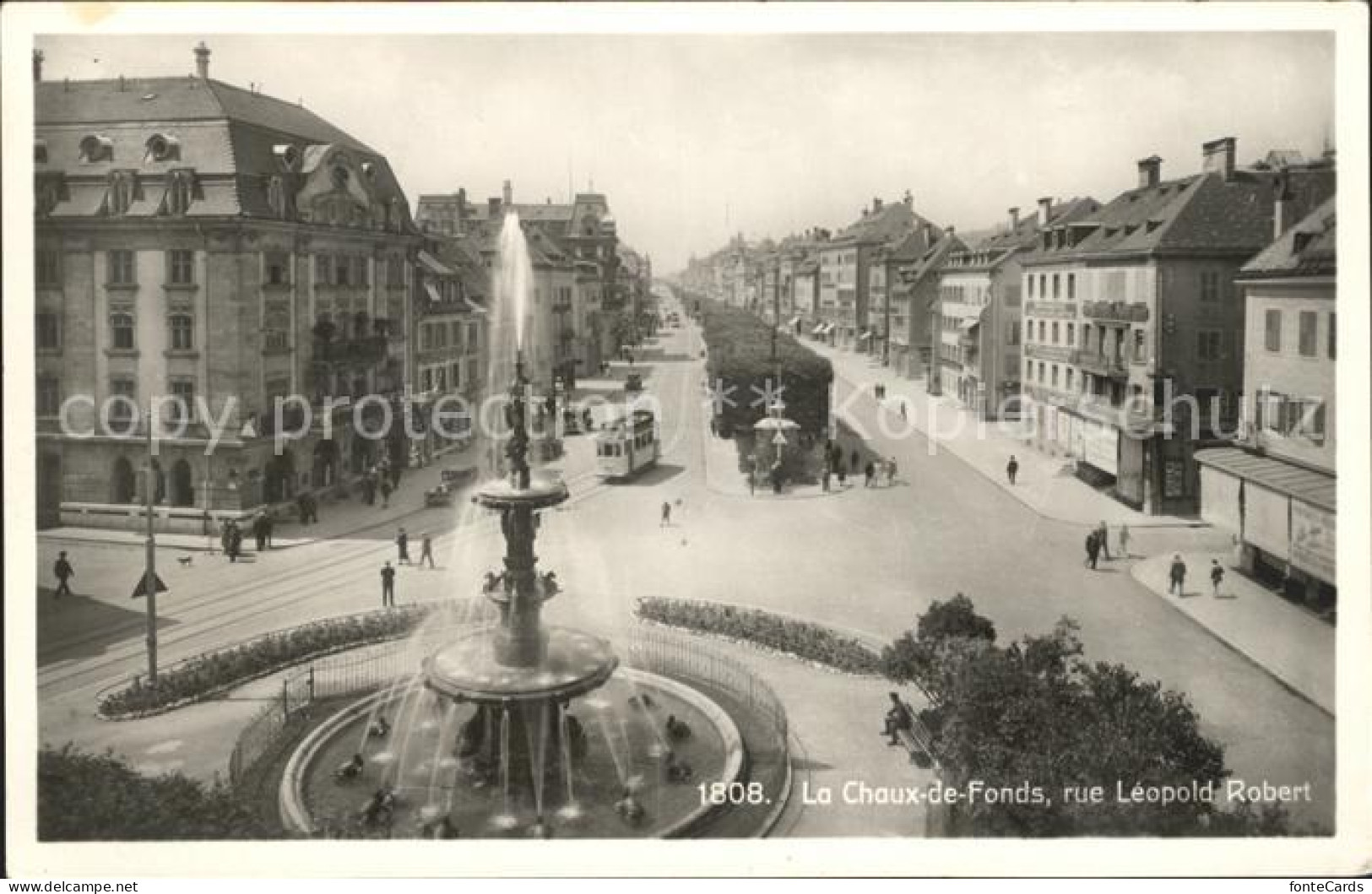 12014977 La Chaux-de-Fonds Grande Fontaine Rue Leopold Robert La Chaux-de-Fonds - Other & Unclassified