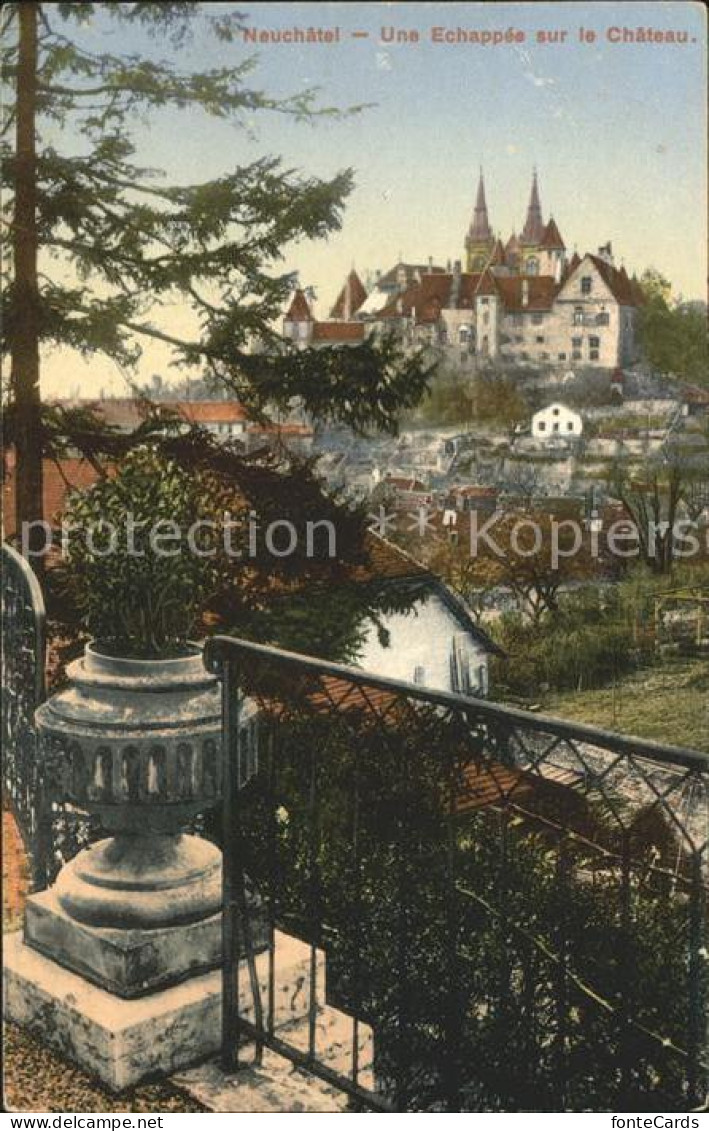 12014897 Neuchatel NE Une Echapee Sur Le Chateau Schloss Neuchatel - Other & Unclassified