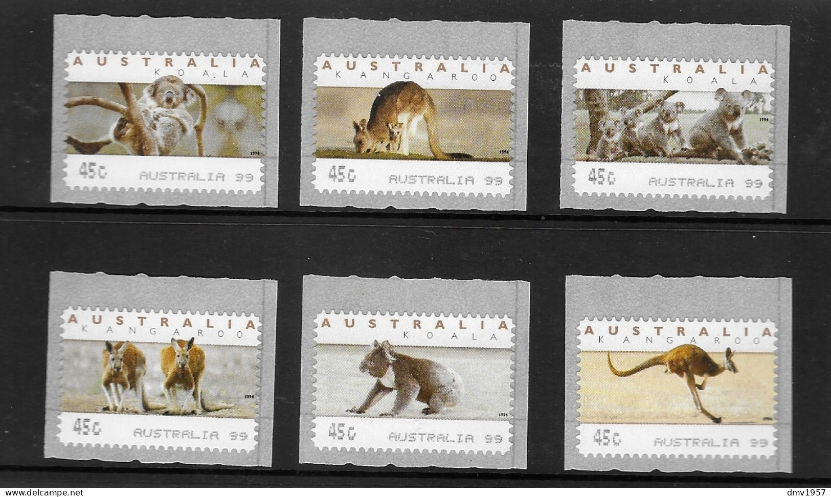 Australia 1999 (S/A) Counter Labels Australia 99 - Mint Stamps