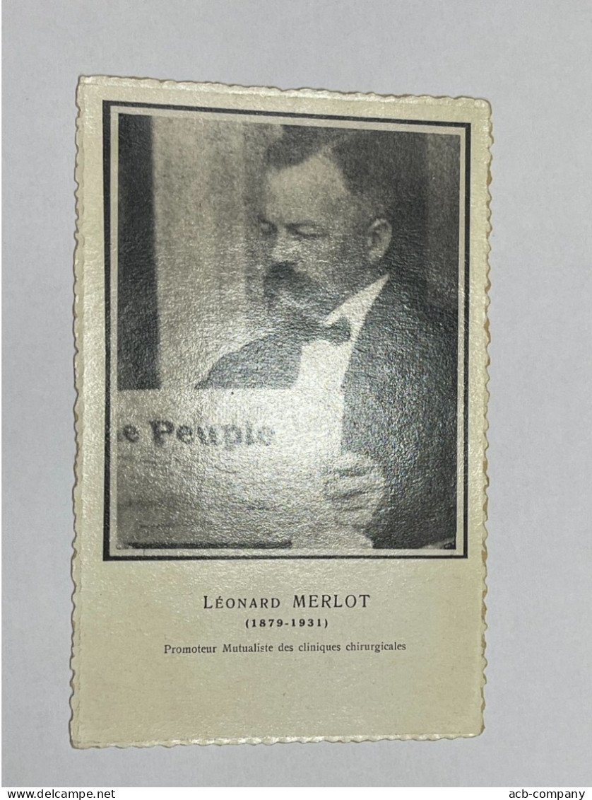 Carte Politique. Léonard Merlot . Promoteur Mutualiste Des Cliniques Chirurgicales . - Political Parties & Elections