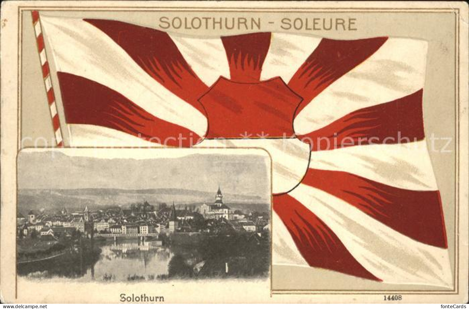 11946147 Solothurn Soleure Fahne  Solothurn - Andere & Zonder Classificatie