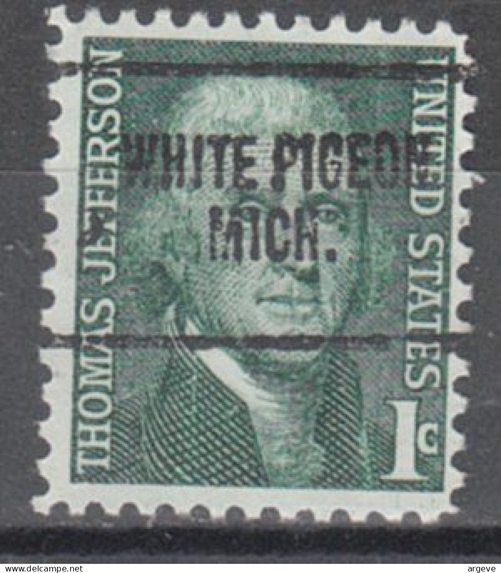 USA Precancel Vorausentwertungen Preo Locals Michigan, White Pigeon 704 - Precancels
