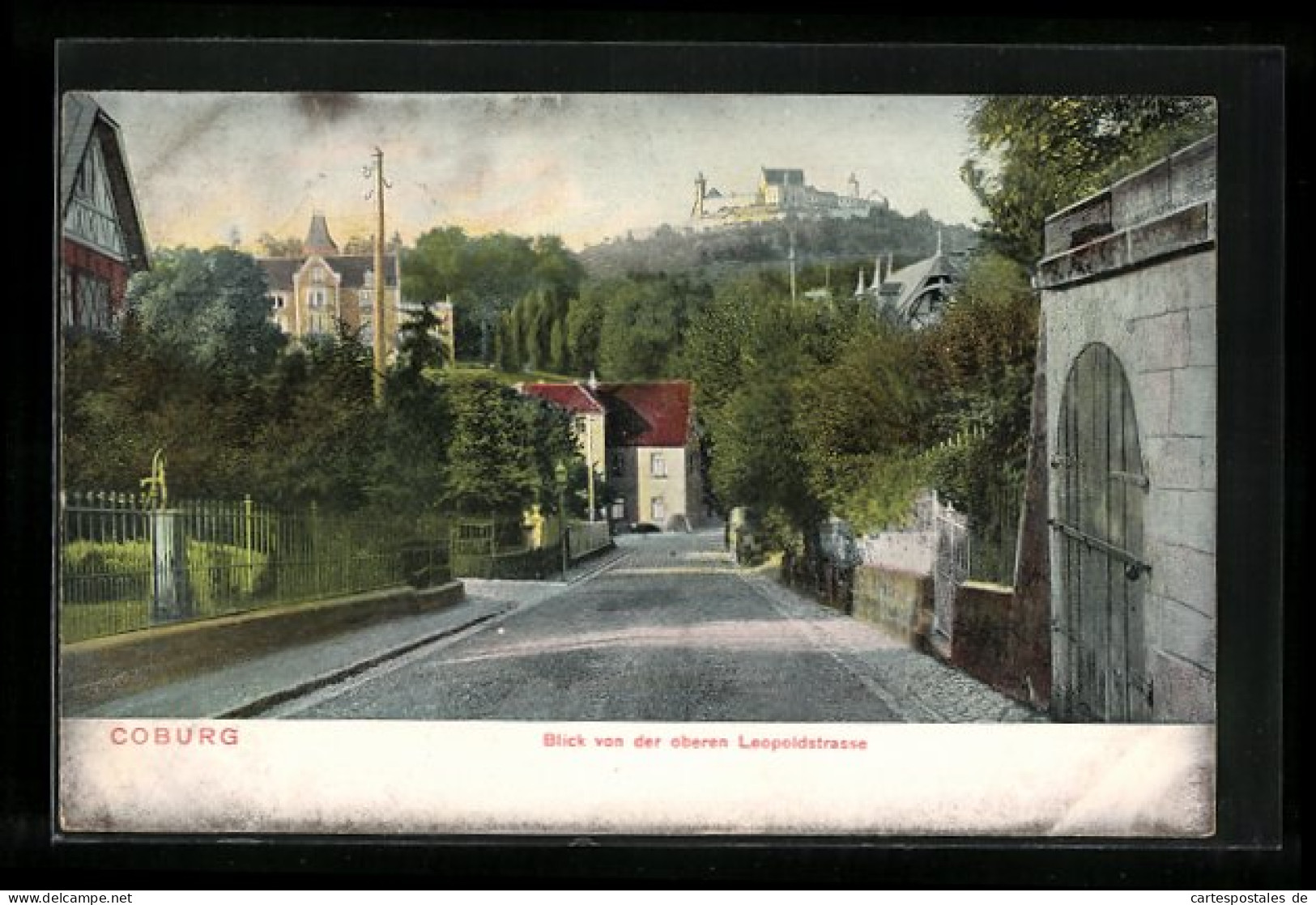 AK Coburg, Blick Von Der Oberen Leopoldstrasse  - Coburg