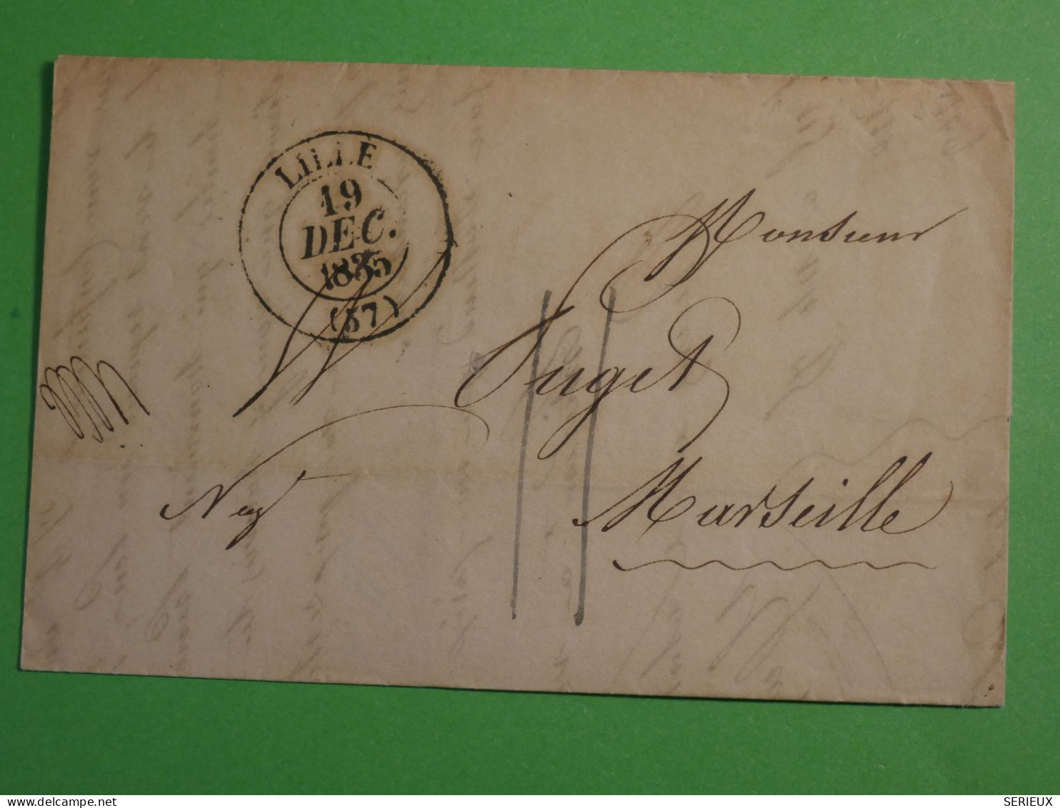 DO16 FRANCE LETTRE  1835 LILLE  A  MARSEILLE   +AFF. INTERESSANT+ +++++ - 1801-1848: Voorlopers XIX